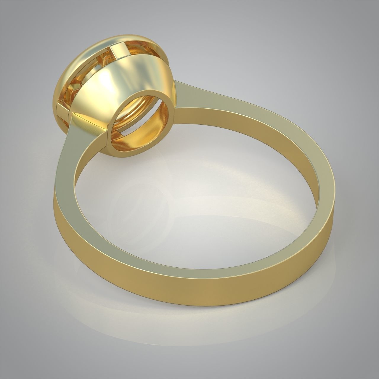 Diamond ring 0579 3D printable model  3D print model_11