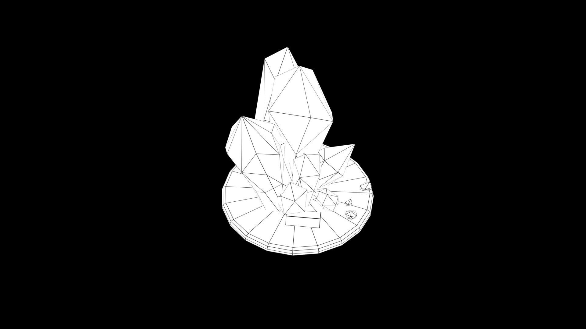 Stylized gem stone 3D model_9