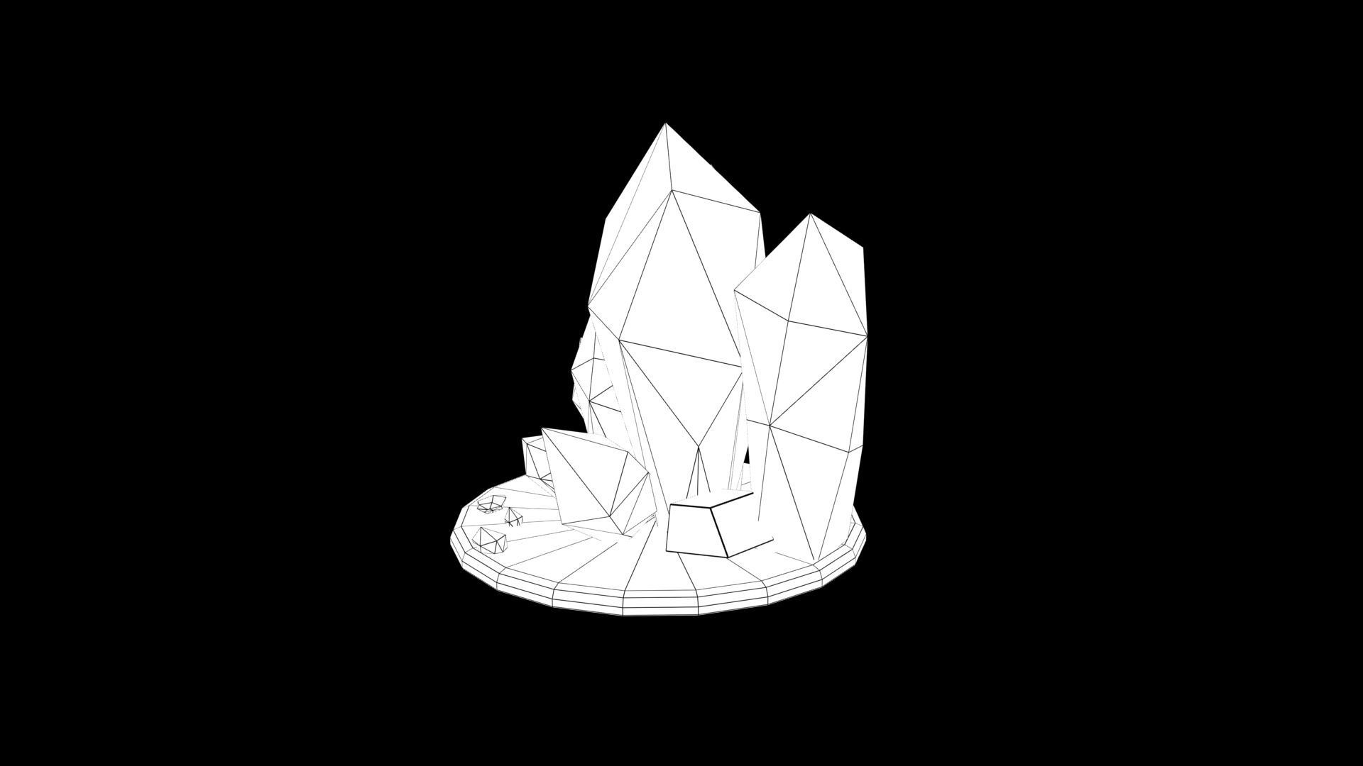 Stylized gem stone 3D model_8