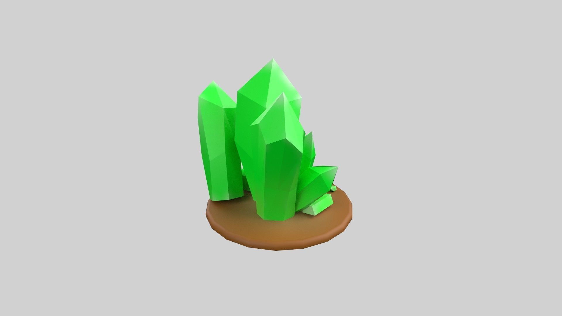 Stylized gem stone 3D model_4