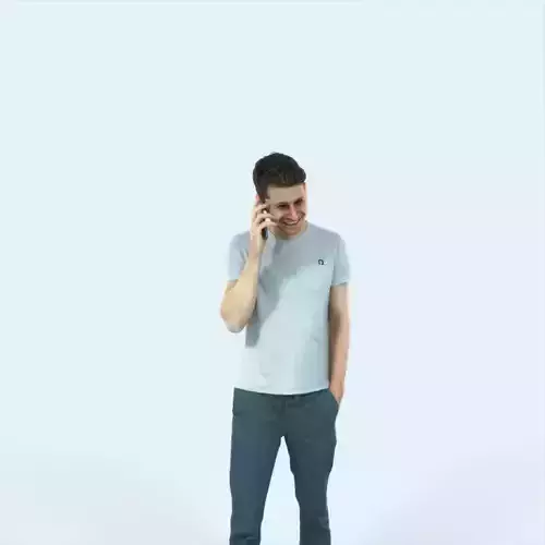 Jayne 19E Cell Phone walking Casual Man