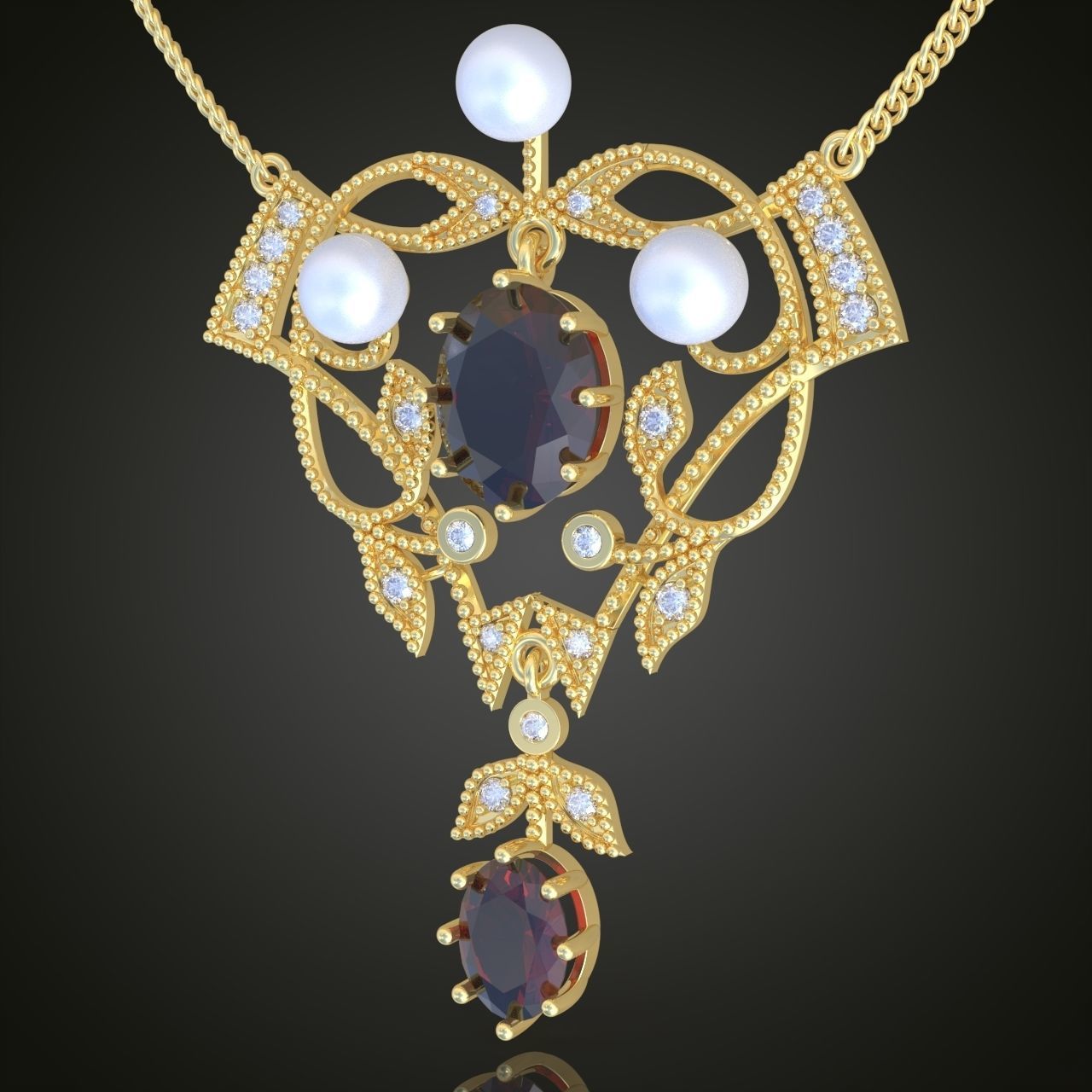 Pendant model 3D 0252 printable model10 3D print model_3