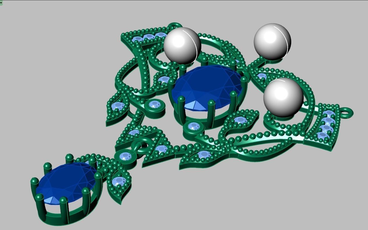 Pendant model 3D 0252 printable model10 3D print model_13