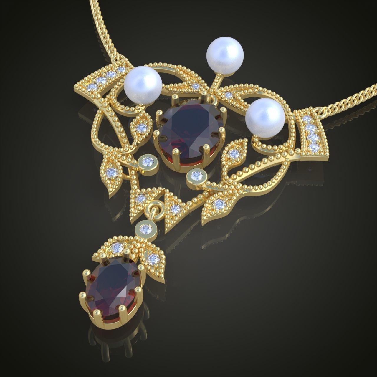 Pendant model 3D 0252 printable model10 3D print model_1