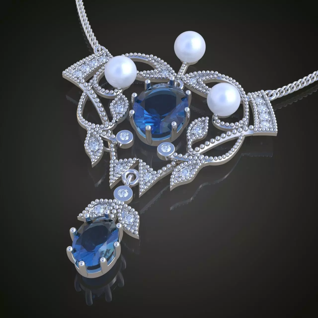 Pendant model 3D 0252 printable model10 3D print model_0