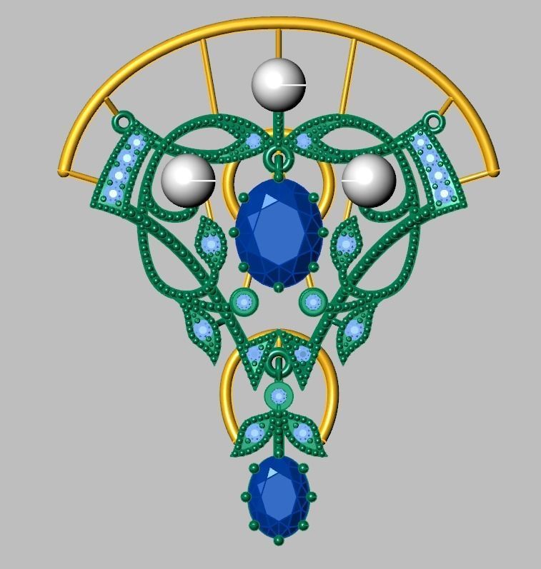 Pendant model 3D 0252 printable model10 3D print model_15