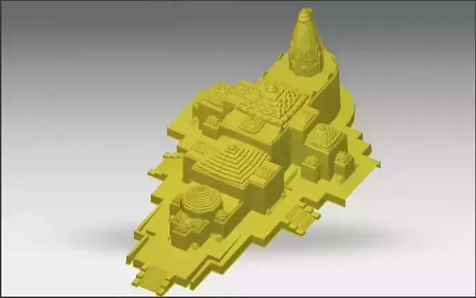 RAM MANDIR 3D model
