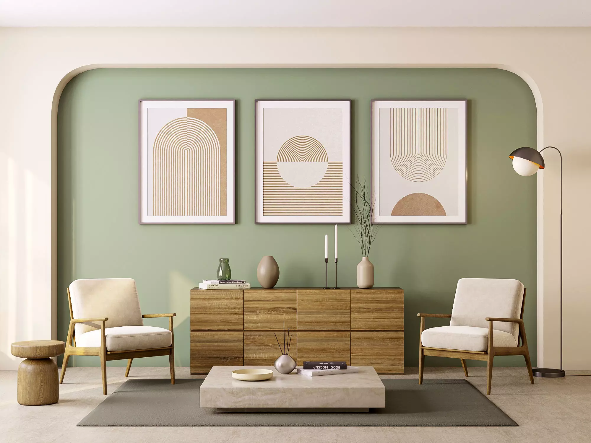Interior Living Room Scene 15 3D model
