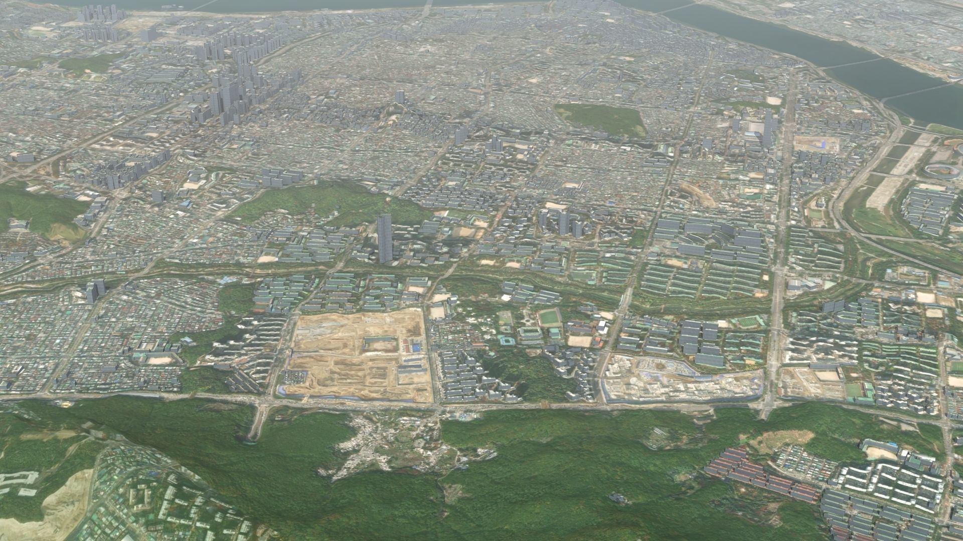 Seoul South Korea Low-poly 3D model_36