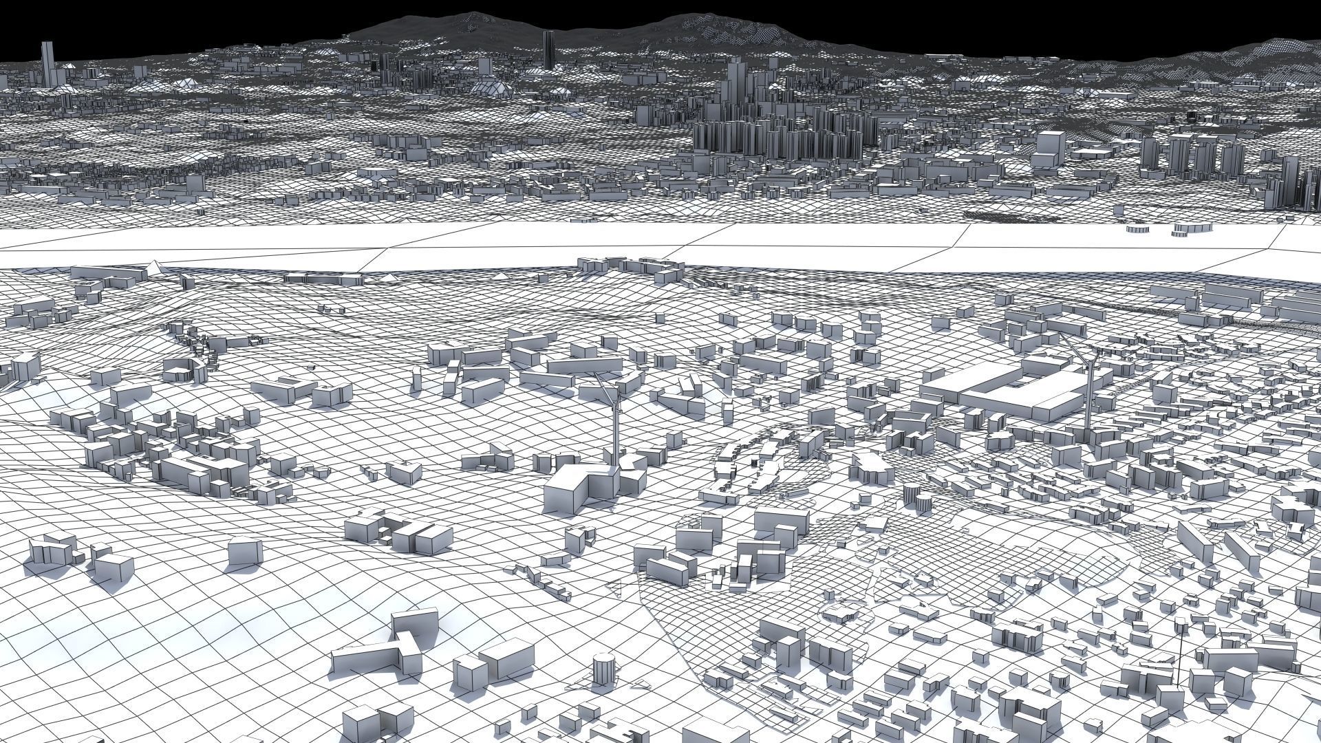 Seoul South Korea Low-poly 3D model_59