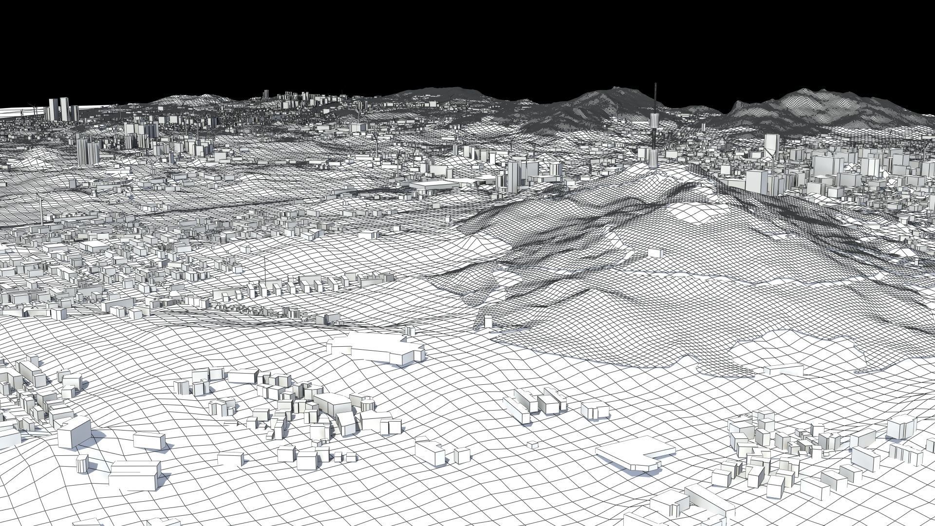 Seoul South Korea Low-poly 3D model_62
