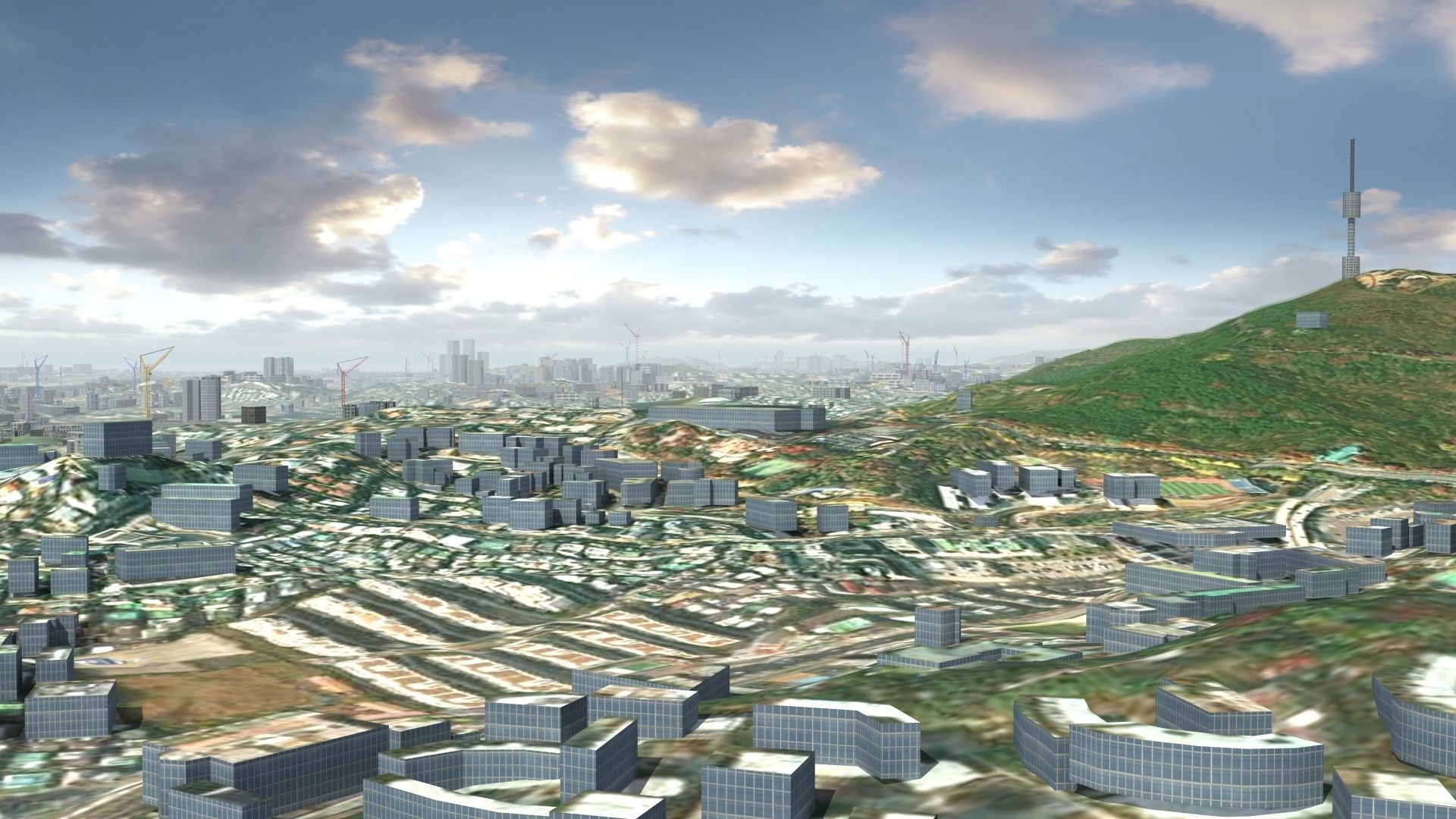 Seoul South Korea Low-poly 3D model_30