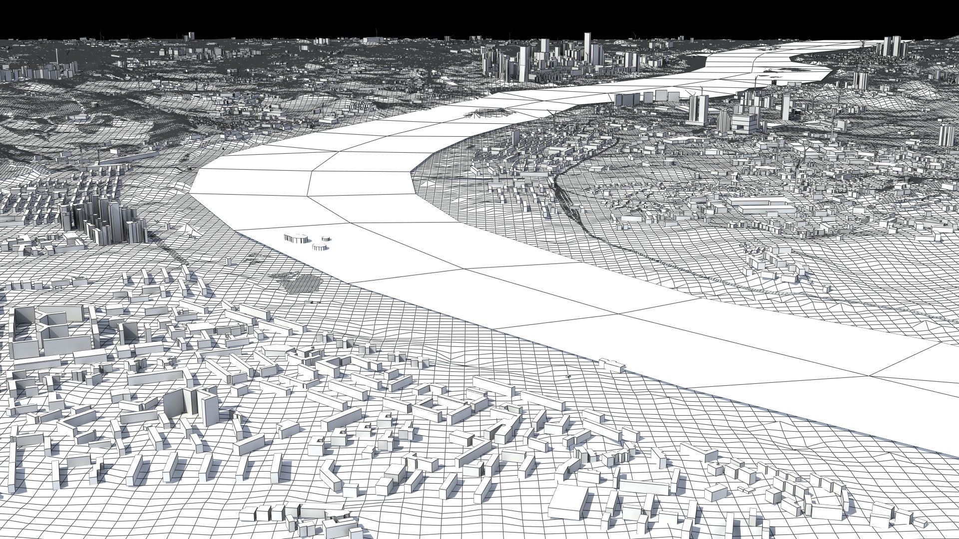 Seoul South Korea Low-poly 3D model_60