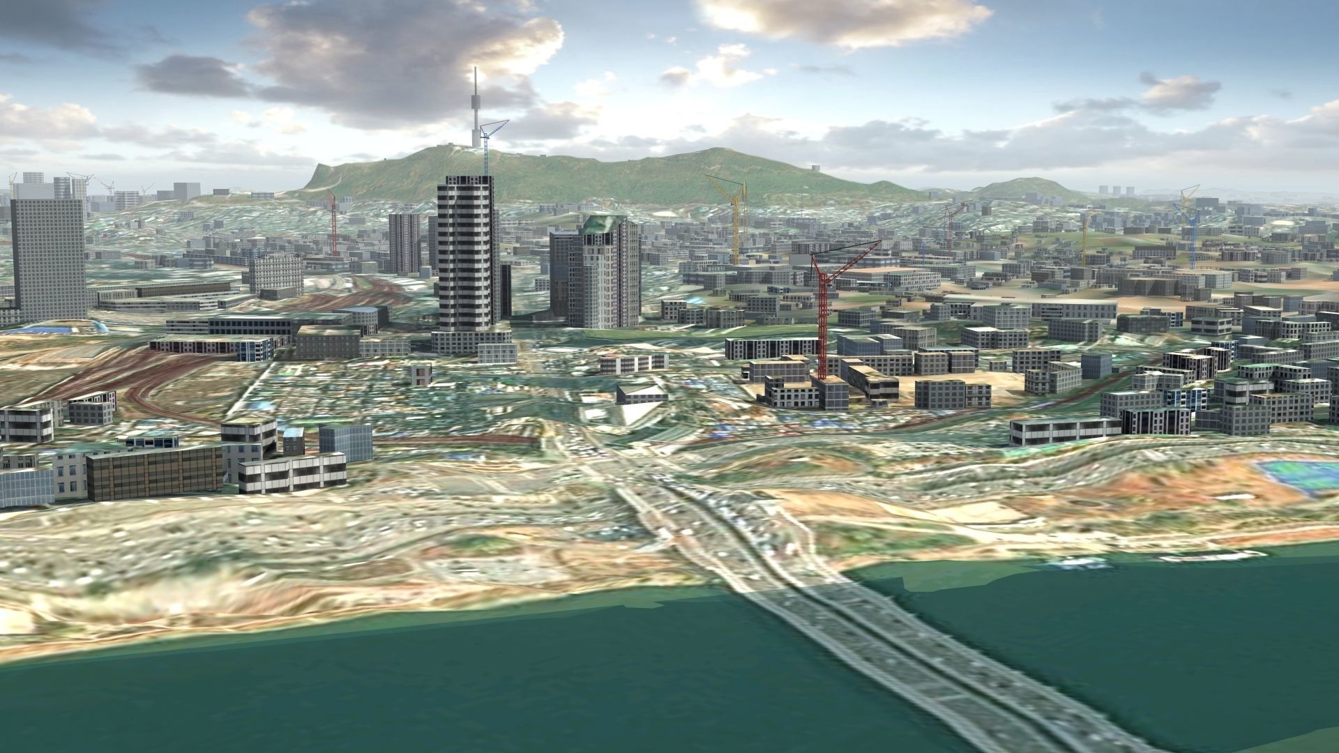 Seoul South Korea Low-poly 3D model_29
