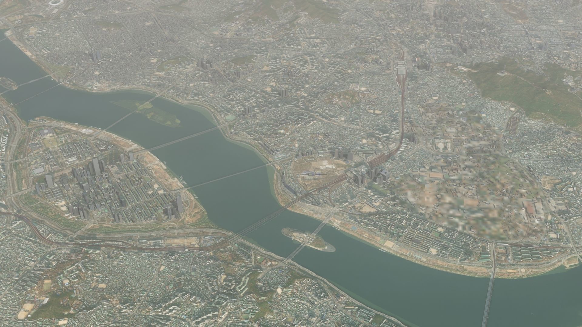 Seoul South Korea Low-poly 3D model_35