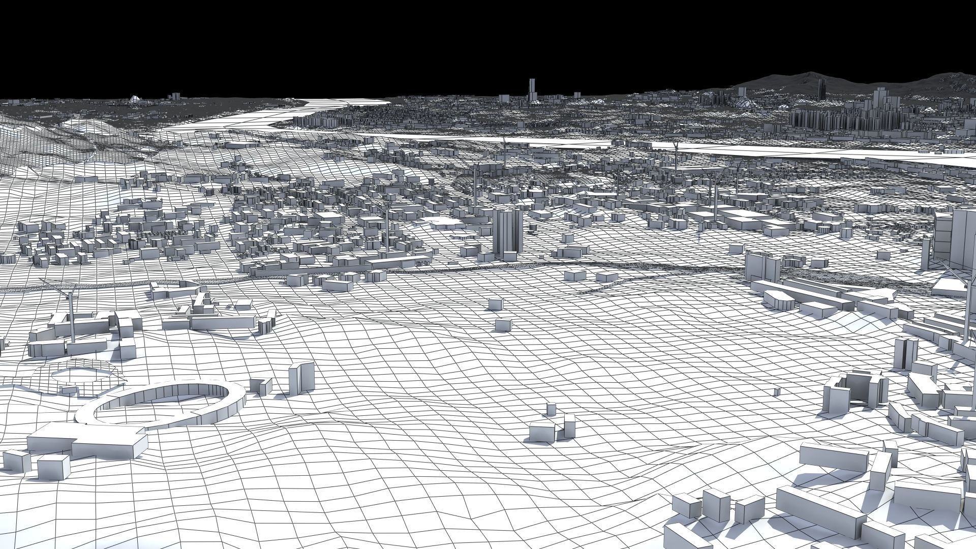 Seoul South Korea Low-poly 3D model_55