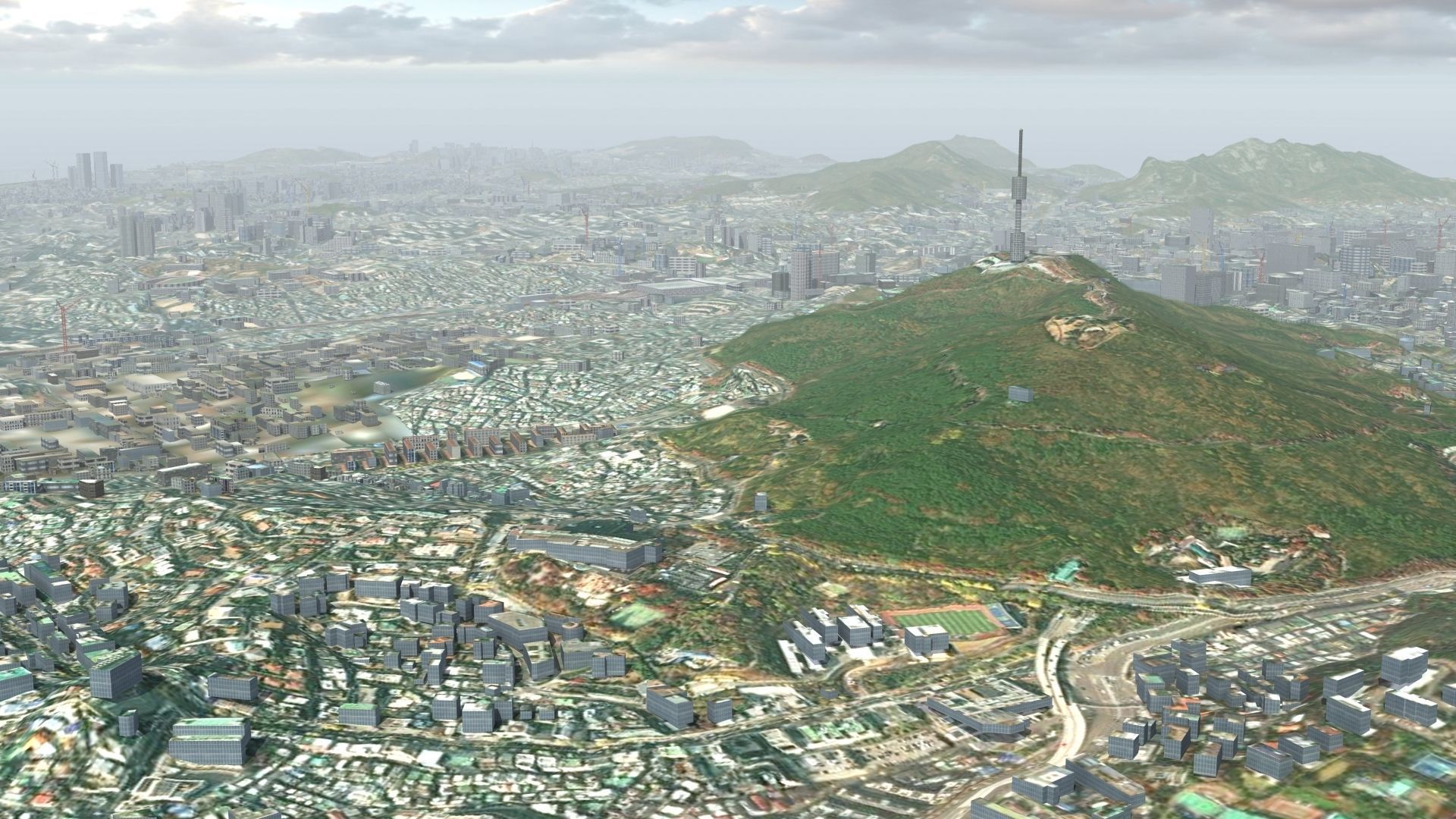 Seoul South Korea Low-poly 3D model_12