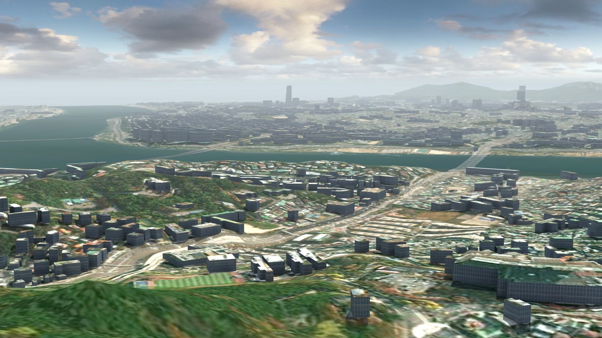 Seoul South Korea Low-poly 3D model_24