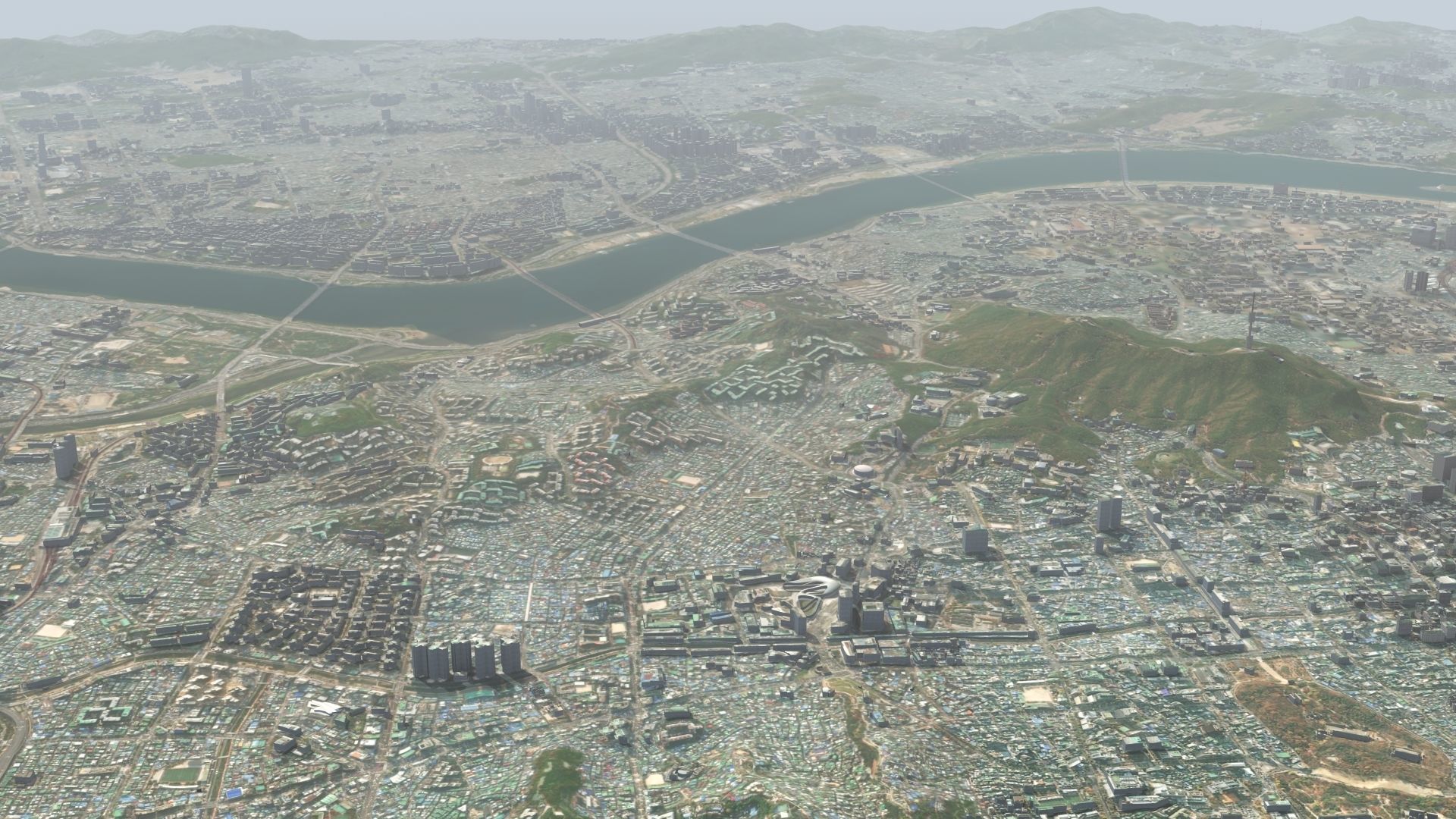 Seoul South Korea Low-poly 3D model_38