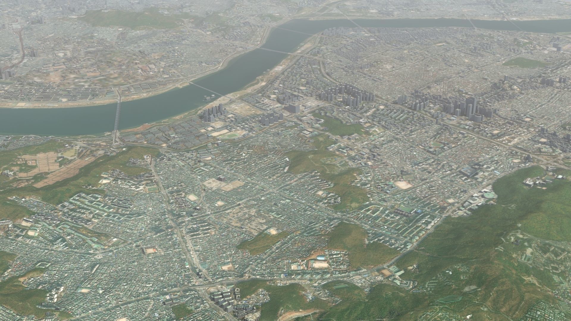 Seoul South Korea Low-poly 3D model_47