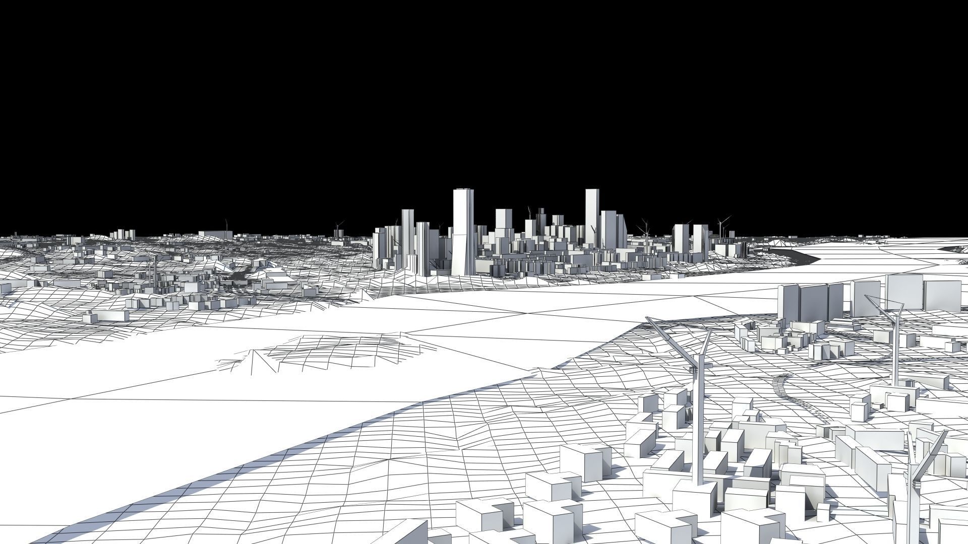 Seoul South Korea Low-poly 3D model_16