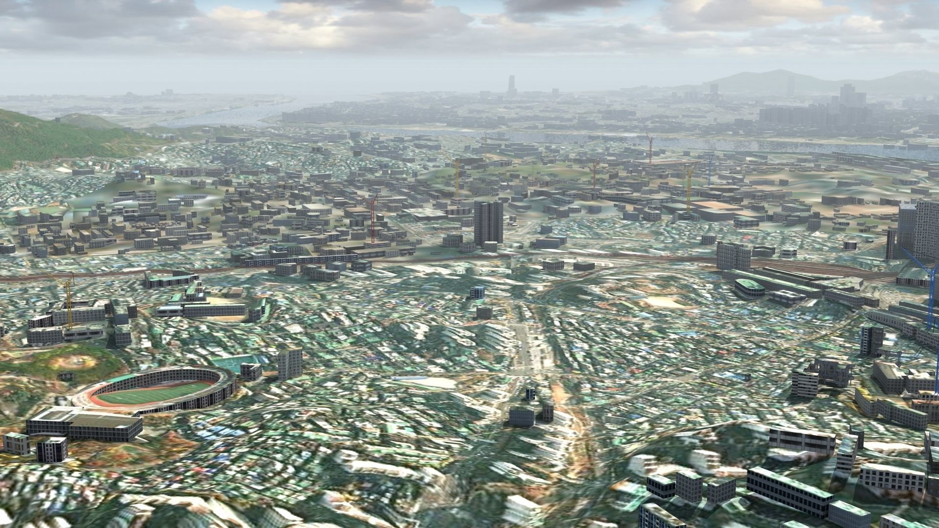 Seoul South Korea Low-poly 3D model_5