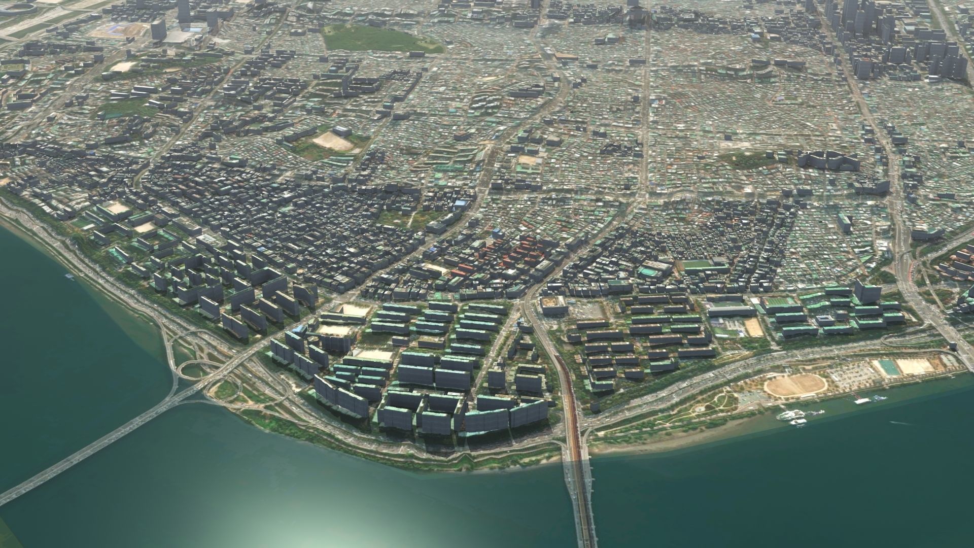 Seoul South Korea Low-poly 3D model_42