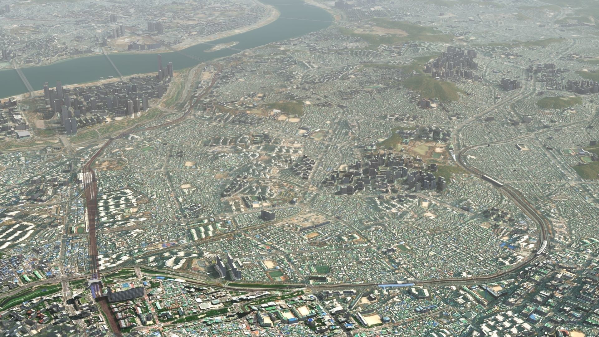 Seoul South Korea Low-poly 3D model_34