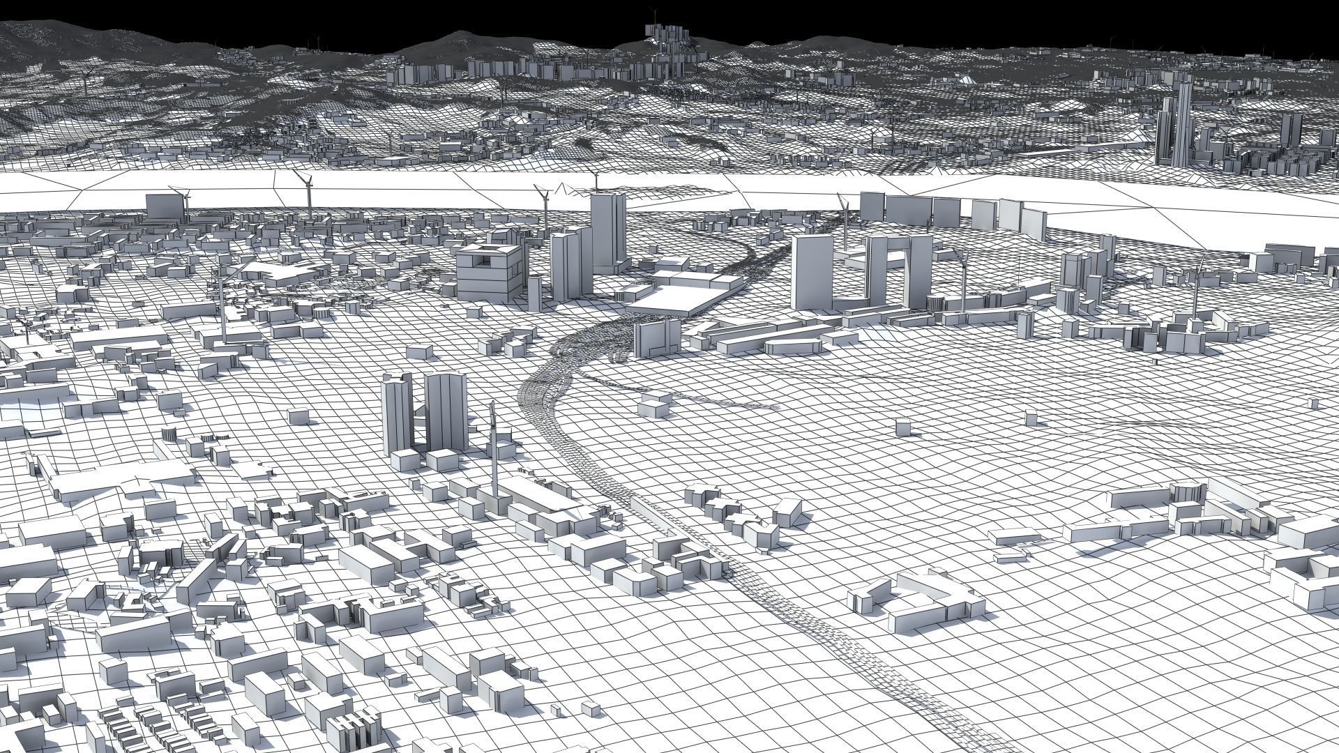 Seoul South Korea Low-poly 3D model_64