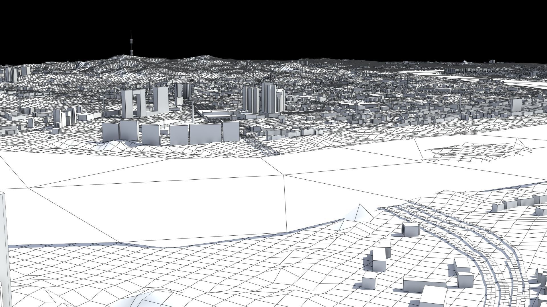 Seoul South Korea Low-poly 3D model_57