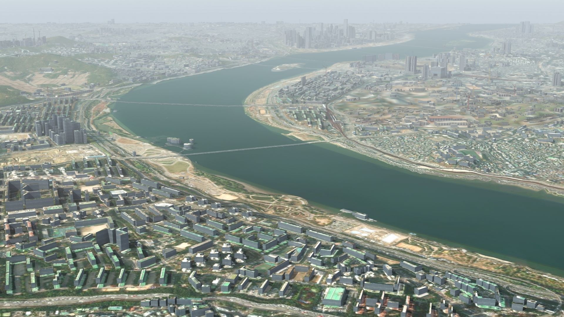 Seoul South Korea Low-poly 3D model_14