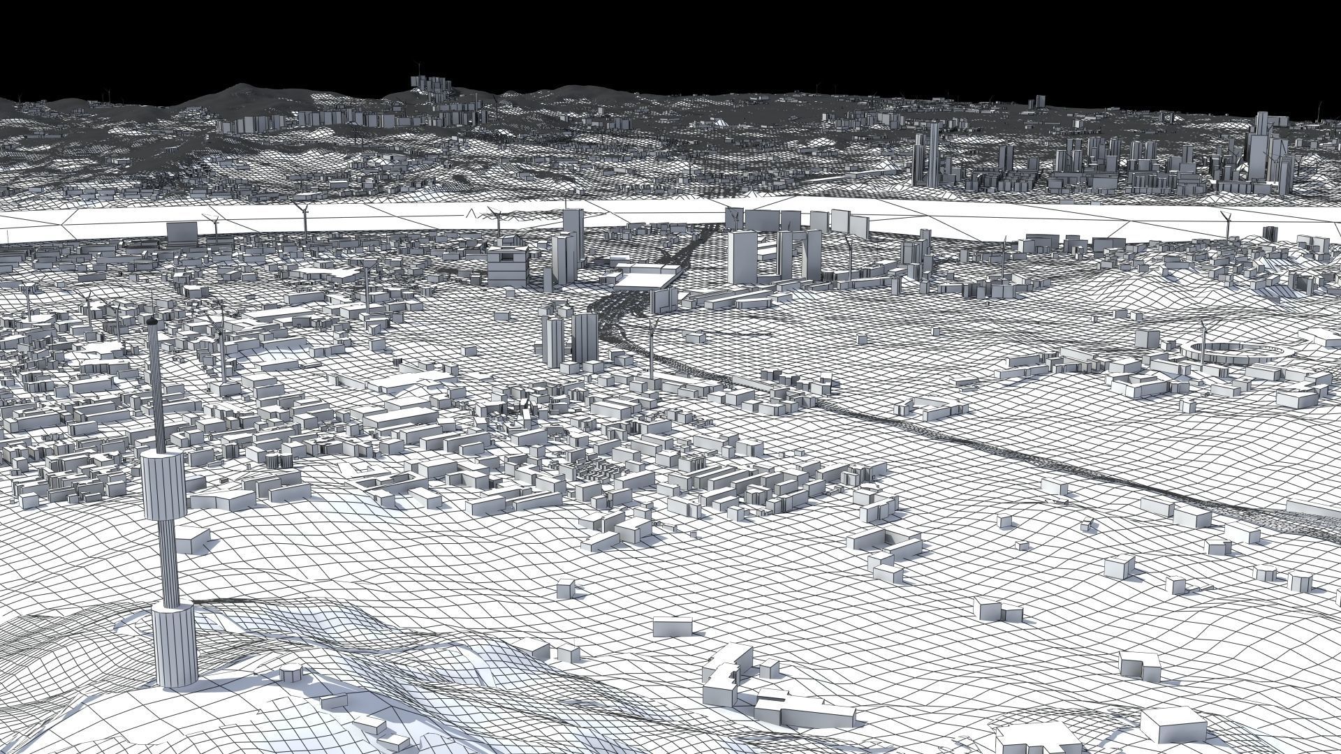 Seoul South Korea Low-poly 3D model_63