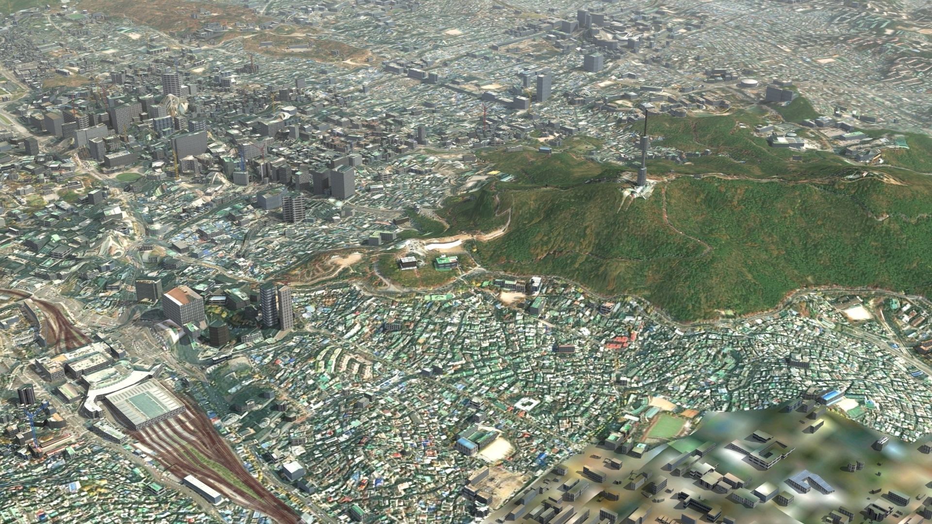 Seoul South Korea Low-poly 3D model_40