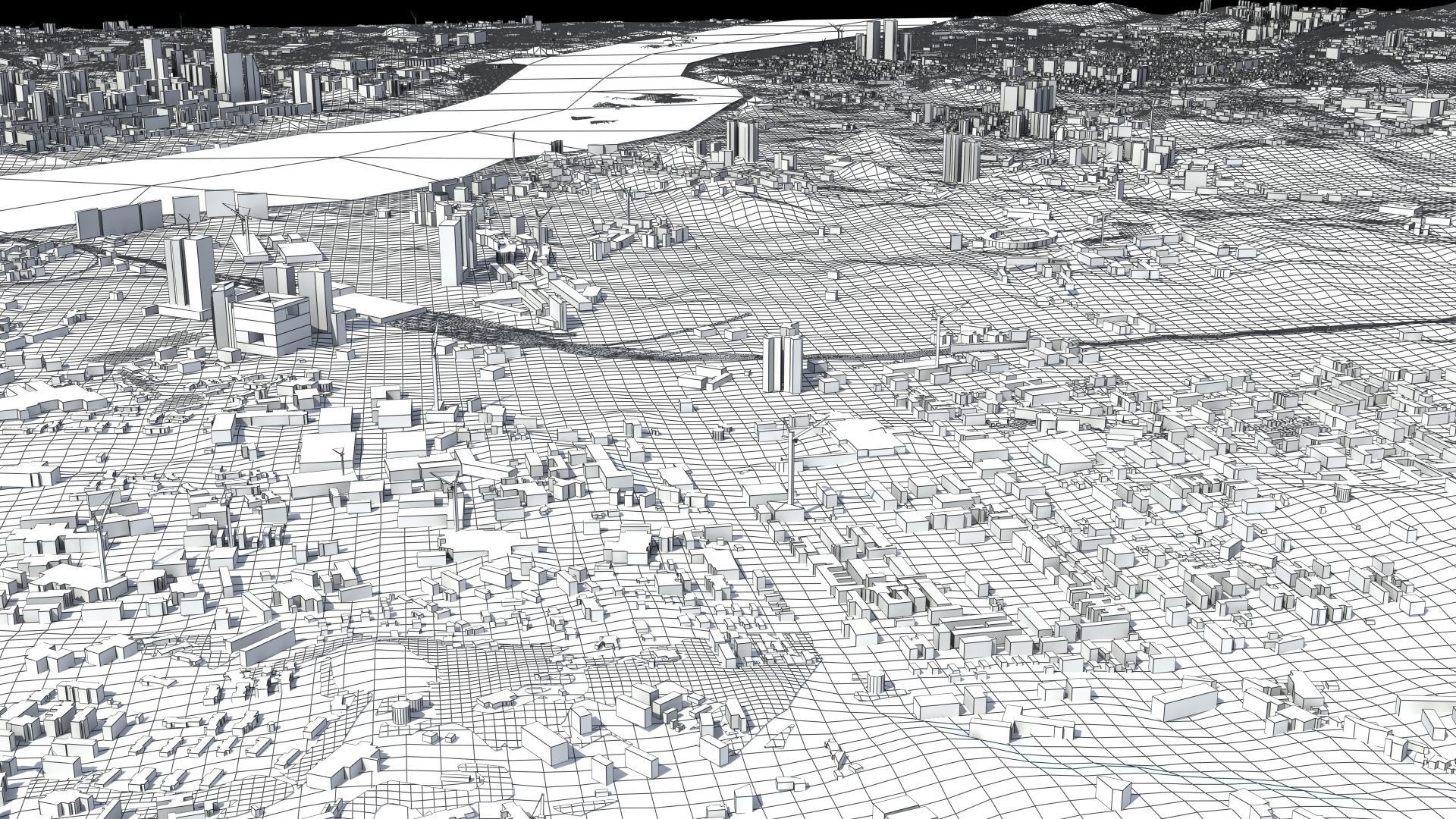 Seoul South Korea Low-poly 3D model_61