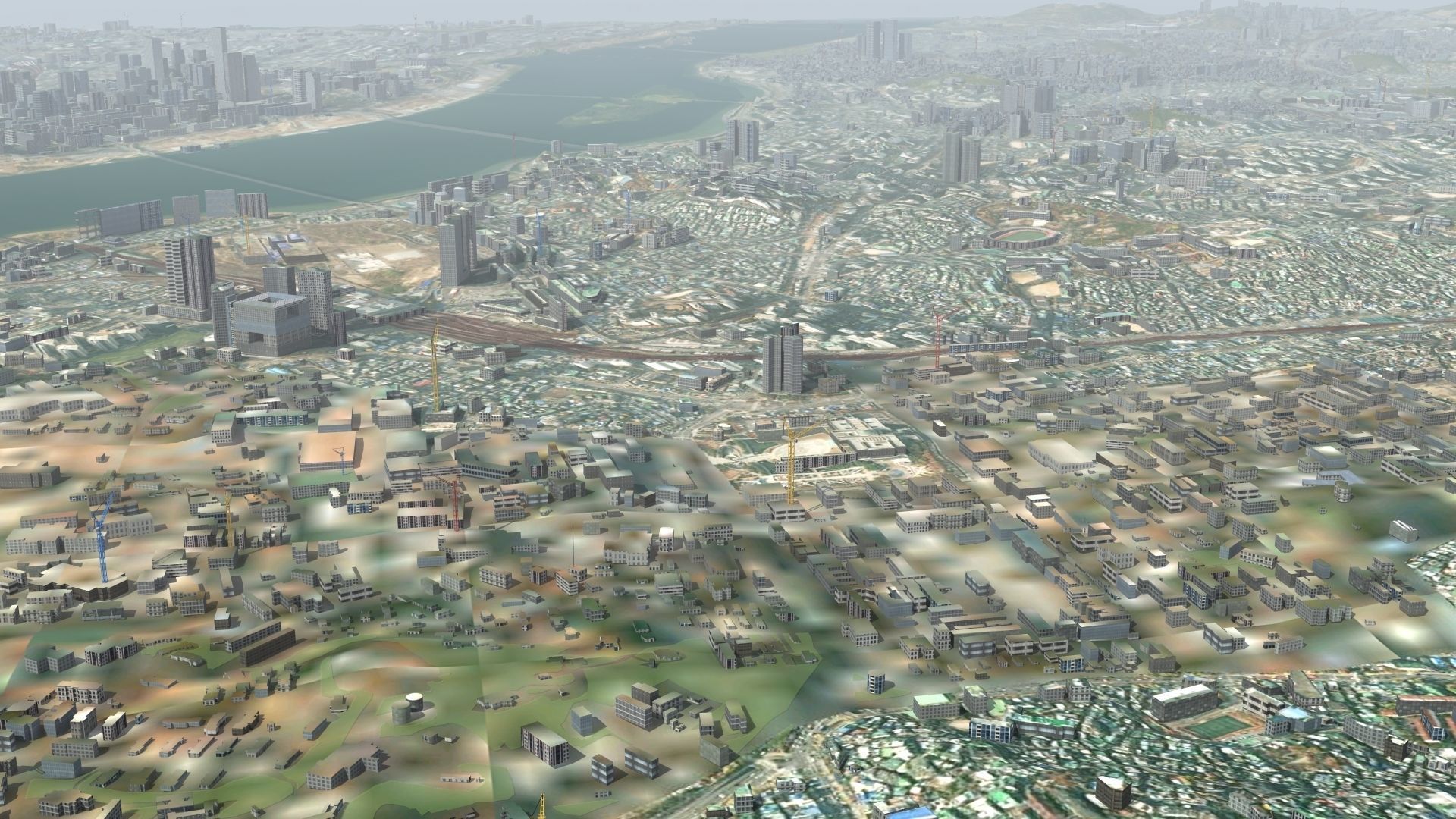 Seoul South Korea Low-poly 3D model_19