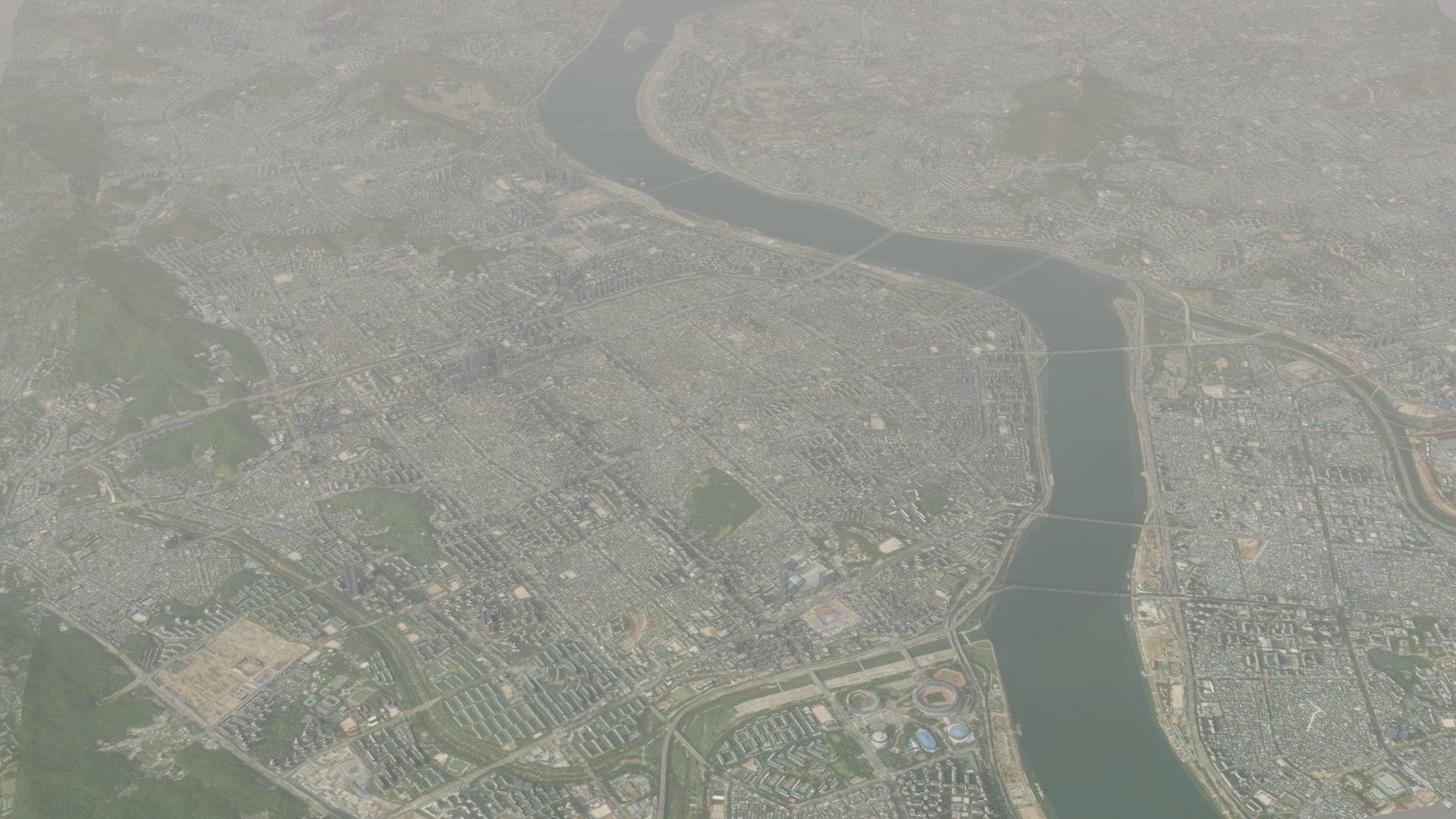 Seoul South Korea Low-poly 3D model_39