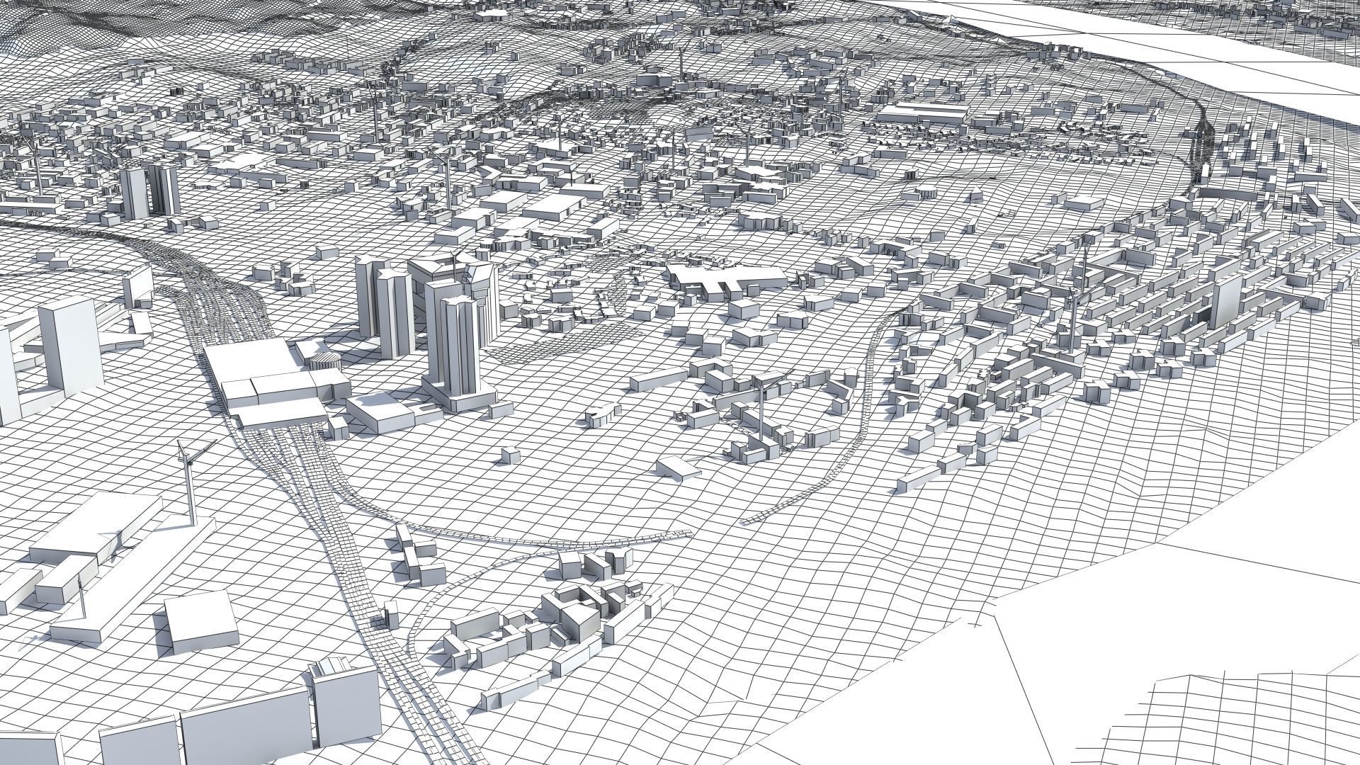 Seoul South Korea Low-poly 3D model_58