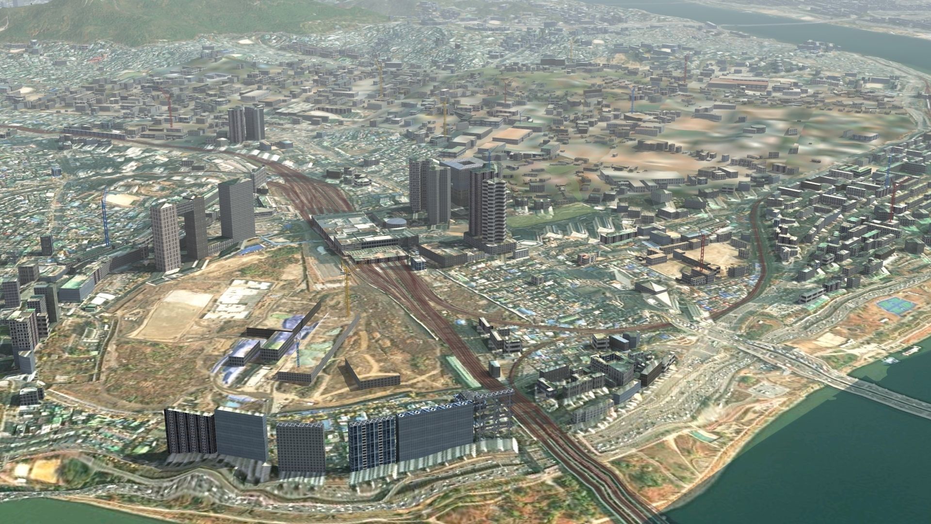 Seoul South Korea Low-poly 3D model_25