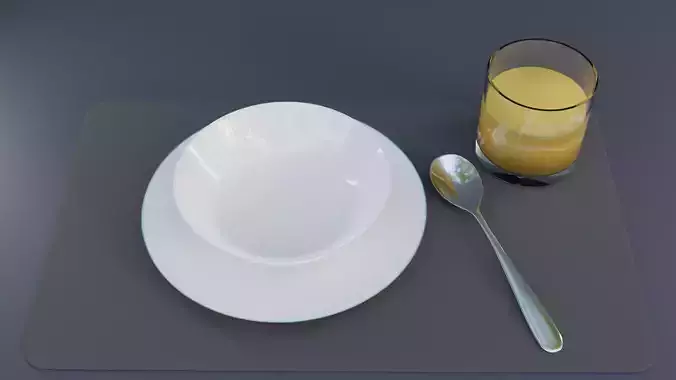 Breakfast bundle 3D model