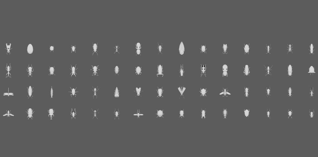 60 Insect Model 3D print model_7