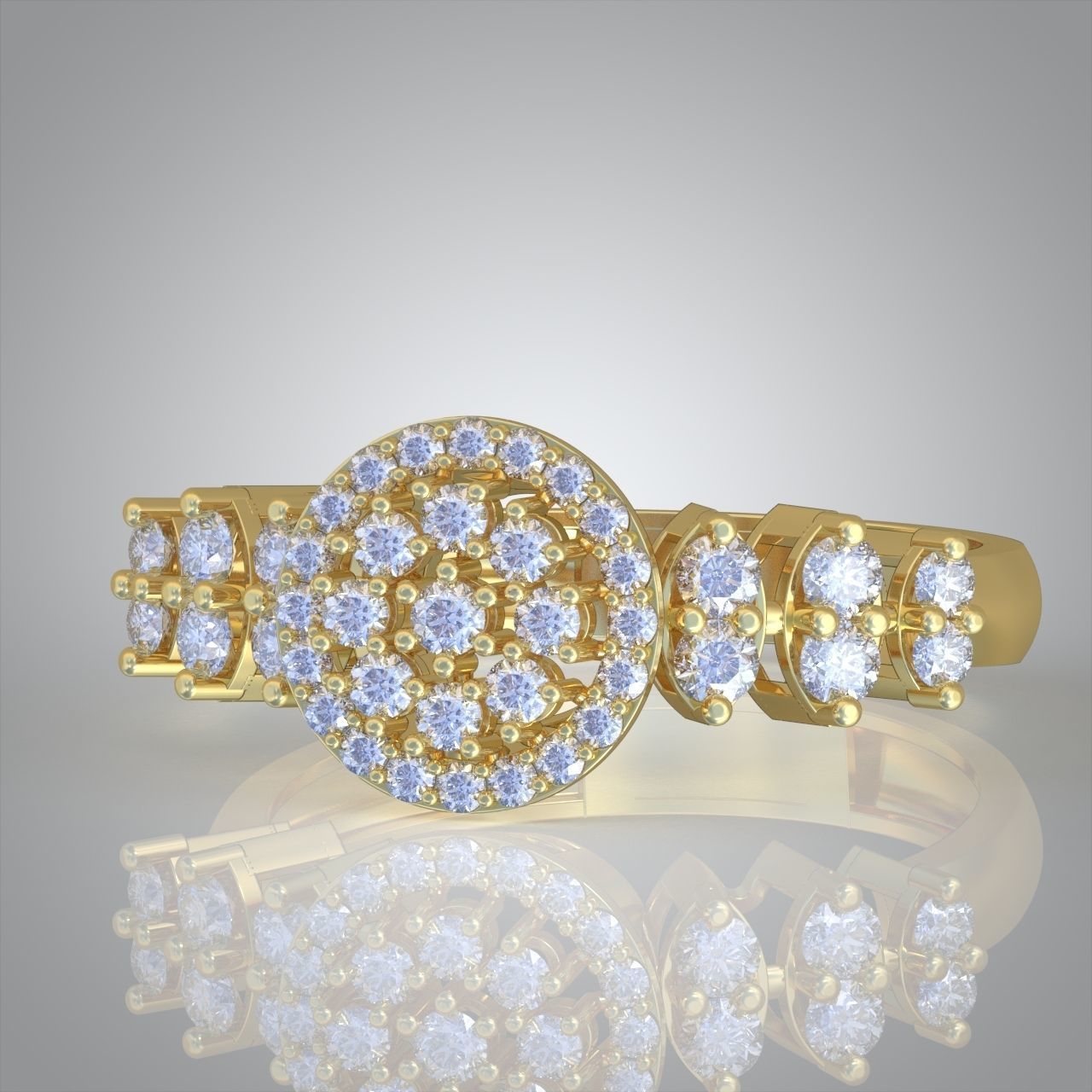 Diamond ring 0582 3D printable model6 3D print model_7