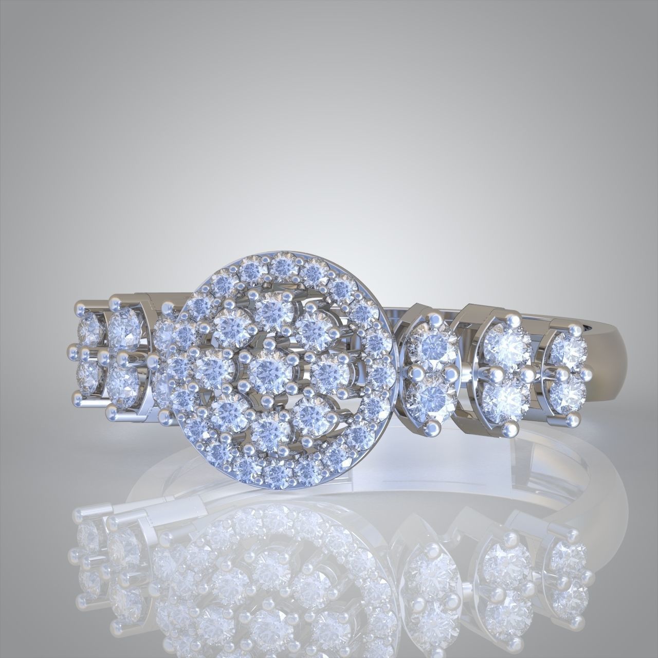 Diamond ring 0582 3D printable model6 3D print model_6