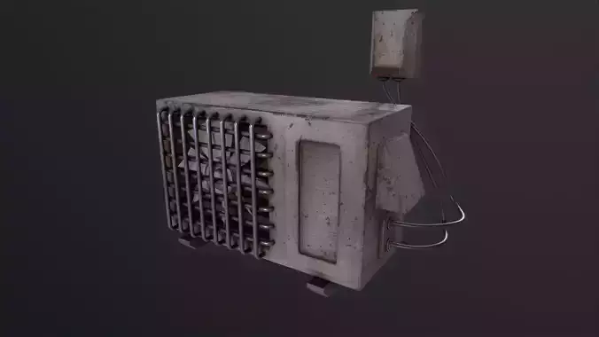 Air Conditioner 3D Model Low-poly 3D model