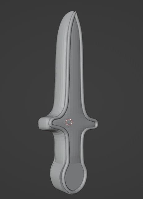 candy sword Low-poly 3D model_1