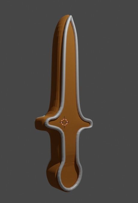 candy sword Low-poly 3D model_3
