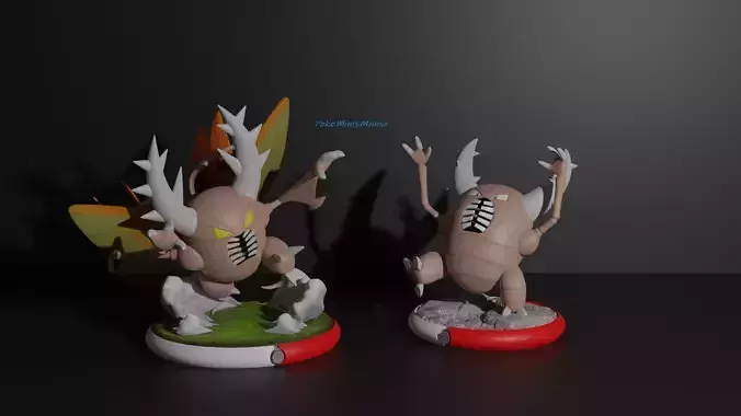 Pinsir and Mega Pinsir 3D print model 3D print model