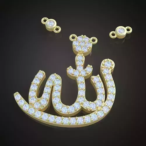 Muslim Pendant model 3D 0186 printable model