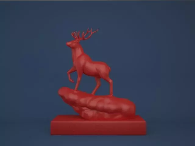Christmas Deer print ready 3D print model_0