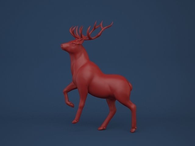 Christmas Deer print ready 3D print model_2