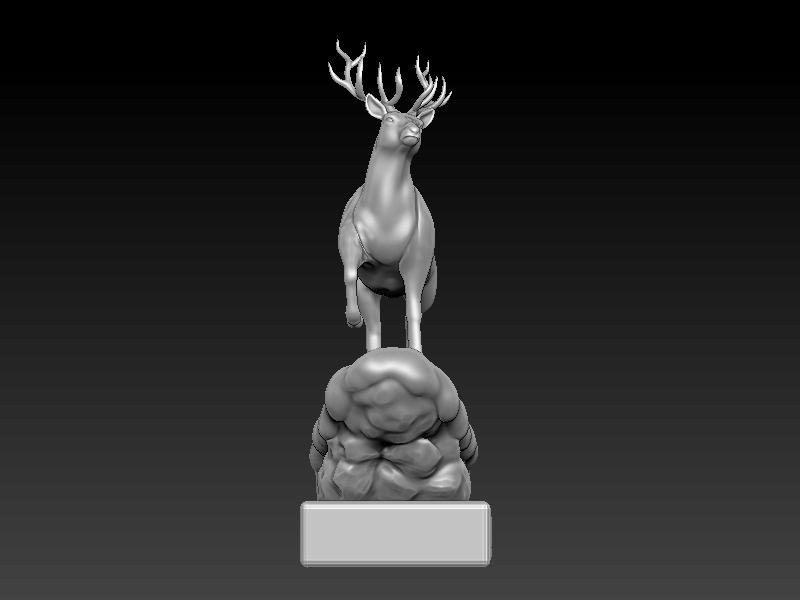 Christmas Deer print ready 3D print model_6